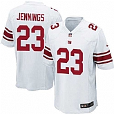 Nike Men & Women & Youth Giants #23 Rashad Jennings White Team Color Game Jersey,baseball caps,new era cap wholesale,wholesale hats